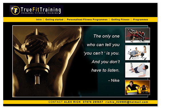 True Fit Training web page